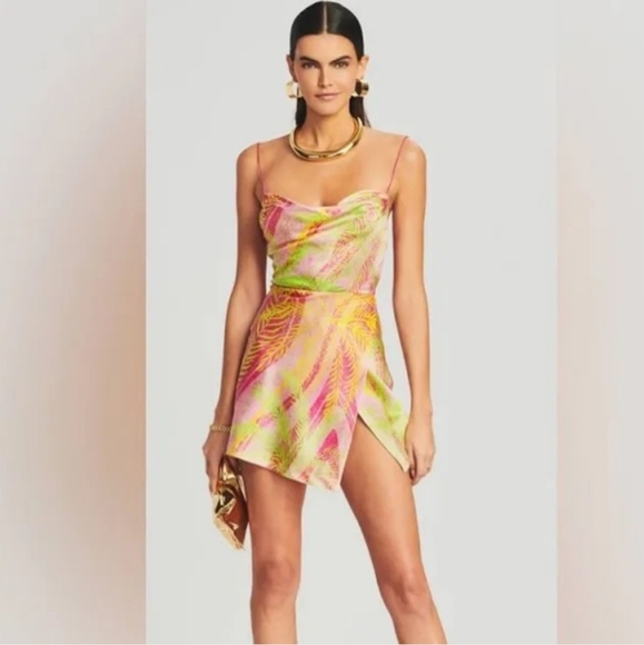 Retrofete Ariella Dress Tropical Palm - Picture 1 of 5